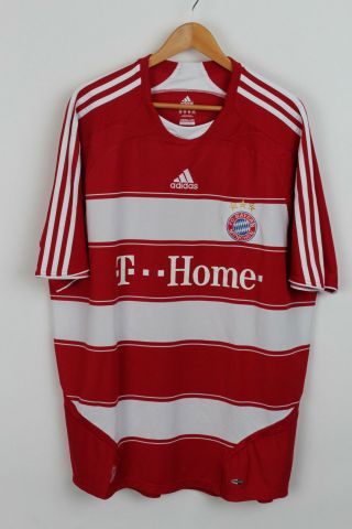 Vintage Adidas Bayern Munich Munchen Football Shirt Trikot 2007 - 2009 Xxl