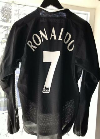 Manchester United 2003 2004 2005 Away Football Shirt Jersey 7 Ronaldo Medium