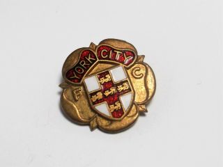York City Fc - Vintage Enamel Crest Badge.