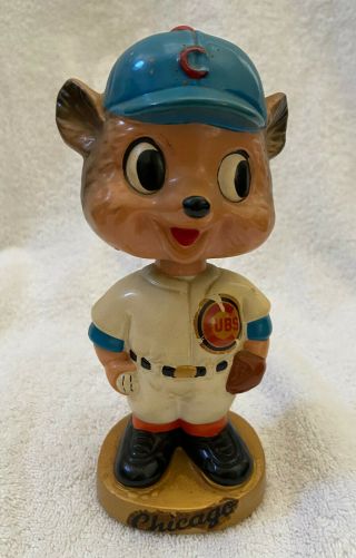 Vintage 1960s Mlb Chicago Cubs Baseball Bobblehead Nodder Bobble Head