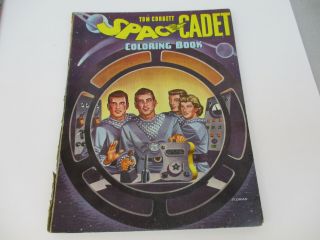Tom Corbett Space Cadet Coloring Book Vintage Science Fiction Tv Tie In 1952
