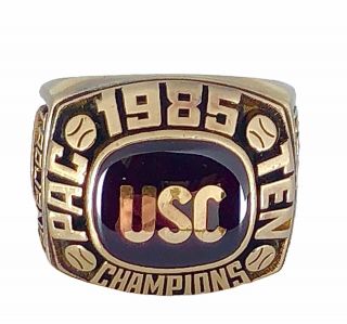 NFL / ALL - AMERICAN Player USC Trojans Championship Basketball Champions Ring 2