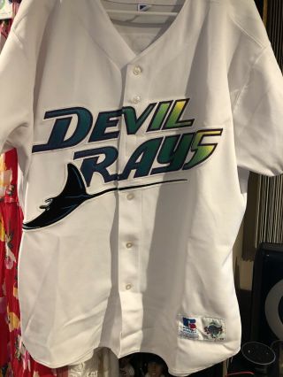 Russell Athletic Tampa Bay Devil Rays Wade Boggs Jersey Size 48