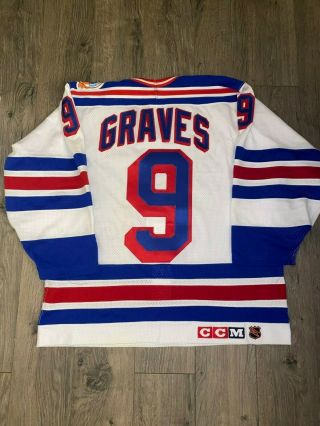 Adam Graves York Rangers 1994 Stanley Cup Authentic Ccm Jersey 48