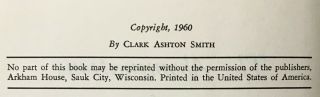 1st Edition Clark Ashton Smith The Abominations of Yondo Arkham House 1960 3