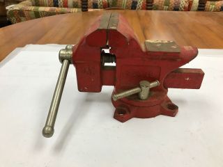 Vintage Sears 3 1/2 Inch Swivel Bench Vise with Anvil,  Made in Japan 2