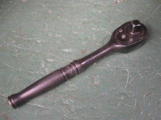 Old Vintage Mechanics Tools Fine Snap - On Small 1/4 Inch Ratchet Wrench