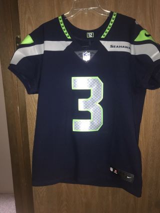 Russell Wilson Seattle Seahawks Nike Elite Jersey Size 44 (l) Authentic Jersey