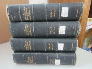 A Harmonized Exposition of the Four Gospels in 4 Volumes Rev.  Breen,  1908 HC 3
