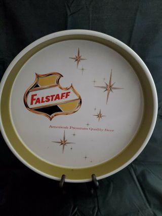 Vintage Falstaff Metal Beer Tray - St.  Louis,  Mo - 13 " Round.