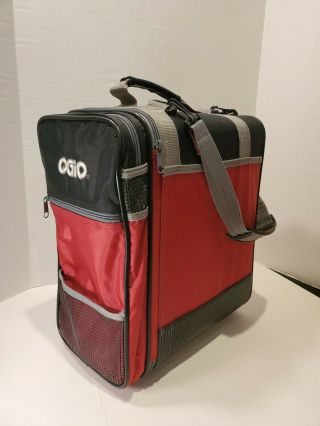 Vintage The Locker Bag Gym Bag Red With Shoulder Strap 16x14x8 Euc