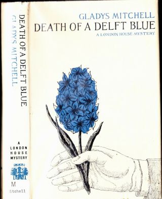 Death Of A Delft Blue By Gladys Mitchell 1st Us Ex - Libr Hb W/ Dj By Edward Gorey