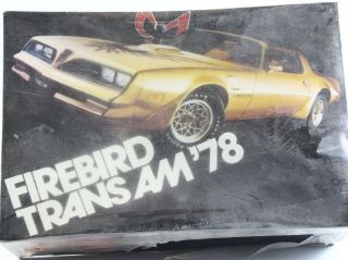 1978 ’78 Firebird Trans Am Mpc 1:25 Promo Kit 78 - 78771 - 202
