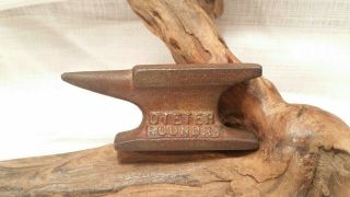 Vintage Miniature Blacksmith Anvil Salesman Sample Dieter Foundry Cherryville Pa
