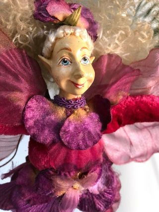 Rare Vintage Mark Roberts Posable Fairy Elf Figure Winward Girl Ornament Pixie