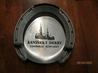 Vintage Kentucky Derby Churchill Downs Horseshoe Ashtray