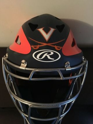 University Of Virginia Uva Cavaliers Baseball Game Worn Rawlings Catchers Mask