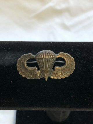 Wwii 2 Vintage Army Paratrooper Airborne Qualification Badge Pin Sterling Jump