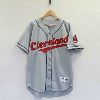 Vtg Kenny Lofton 7 Cleveland Indians Russell Athletic Authentic Jersey 48 Mlb