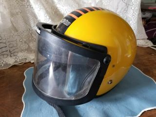 Vintage Ski Doo Snowmobile Helmet Size Medium W/ski Doo Face Shield
