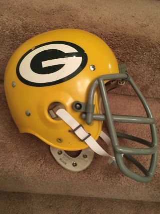 Vintage Riddell Kra - Lite Old Football Helmet 1971 Green Bay Packers Ray Nitschke