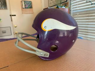 Vintage Minnesota Vikings Rawlings Nfl Helmet Size Large Throwback 1970 