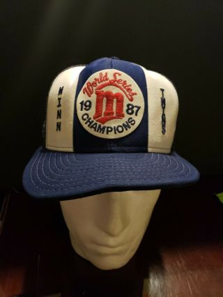 Vintage Minnesota Twins 1987 World Series Champions Trucker Hat