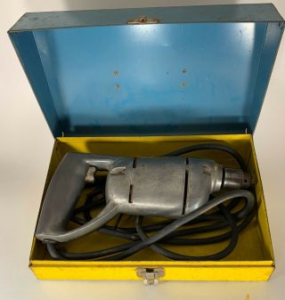 Vintage Craftsman " 60 " Electric Drill (mod 315.  7910) Metal Box