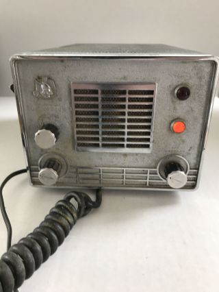Vintage Johnson Viking Messenger Cb Transmitter Receiver With Mic Powers On