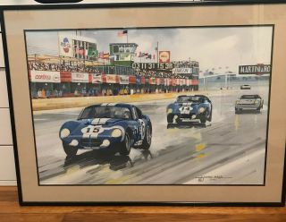 Shelby Daytona Cobra Coupe Sebring 1965 Painting