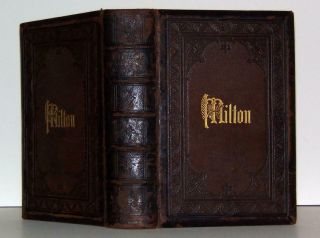 Poetical Of John Milton,  Paradise Lost & Regained,  Leather & Engravings