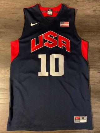 Nike Kobe Bryant Usa Jersey Blue 10 Size Medium