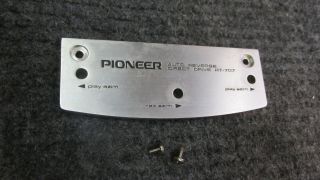 Vintage Pioneer Rt - 707 Tape Deck Parts - Headblock Cover & Screws 2