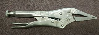 9ln Usa Petersen Vice Grip Locking Pliers Vintage.  Made In Dewitt Nebraska.  Usa