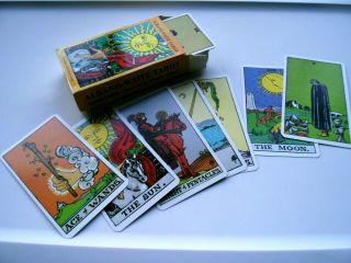 Albano Waite Tarot Cards Deck Vintage Style 1960s Psychedelic - Complete From 1991