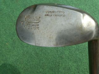 Playable Vintage Hickory Rustless Flanged Niblick Sw D2 Old Golf Memorabilia