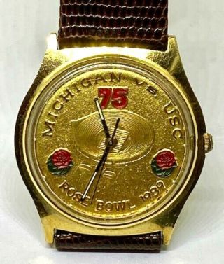 1989 Michigan Wolverines 75th Rose Bowl Champions Championship Watch Not Ring