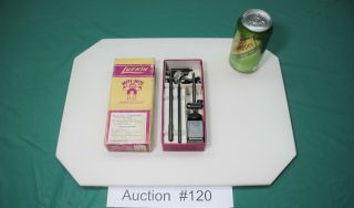 Vintage Lufkin Miti - Mite 101 Magnetic Base Indicator Holder Posts & Adapters 120