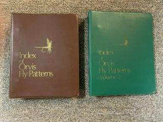 Vtg Index Of Orvis Fly Patterns 1978 Vol 1 & 1987 Vol 2 With Photos John Harder
