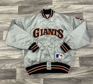 Vintage Retro 80’s Mlb San Francisco Giants Satin Varsity Jacket