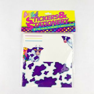 Vintage Lisa Frank Stickers & Stationery Cows In Paradise Postalettes Stickers