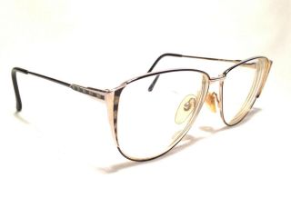 Vintage Cereda Sc - 402 Unisex Black & Gold Rx Eyeglasses Frames 57/13 145
