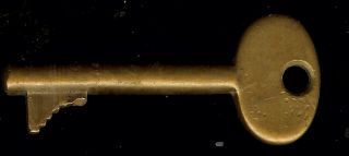 Vintage Brass Police Fire Alarm Call Box Lock Key Gamewell Telegraph