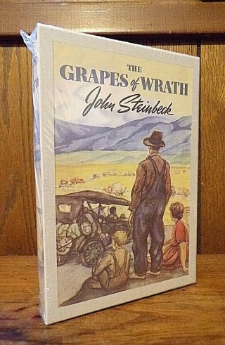 John Steinbeck The Grapes Of Wrath First Editions Library Slipcase/sealed