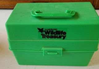 Vintage 1970s Illustrated Wildlife Treasury 500,  Cards Carrying Case