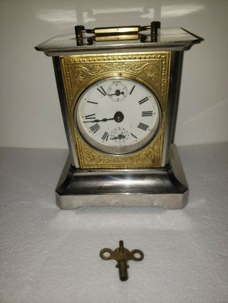 Vintage Made In Germany Wind Up Shelf German Mantel Clock Sf 400 Day Music Box