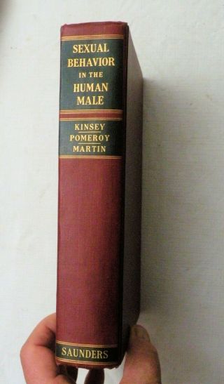1948,  Sexual Behavior In The Human Male By Kinsey. ,  Saunders Hb 1st,  Vg,