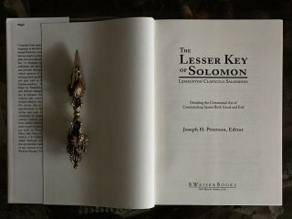 The Lesser Key of Solomon — J.  Peterson,  Weiser,  Occult Grimoire,  1st Ed.  HC 3