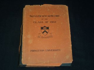 1927 Twenty - Fifth Year Record Of The Class Of 1902 - Princeton Univ.  - Kd 5842