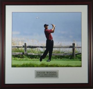 Tiger Woods 2000 Us Open Pebble Beach Framed Photo 11x14 Or 16x20